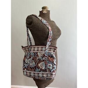 Vera Bradley java blue medium tote bag READ